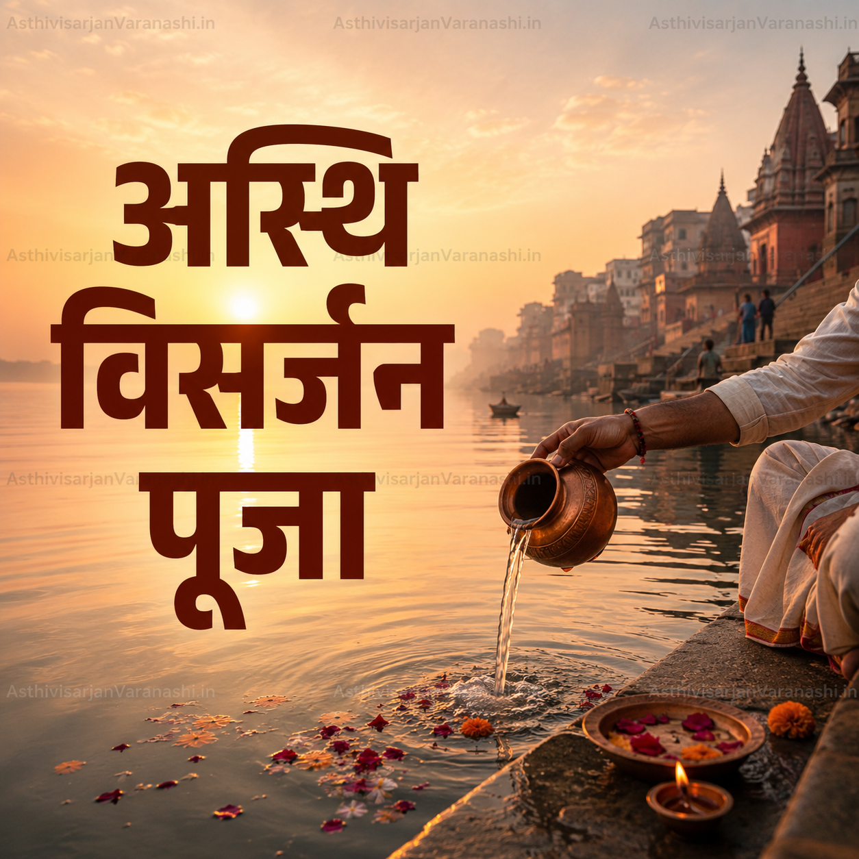 Asthi Visarjan in Varanasi